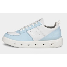 ECCO Sneaker Street 720 (Leder, wasserdicht) hellblau/weiss Damen