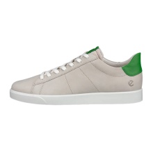 ECCO Sneaker Street Lite (Premium-Leder und Wildleder) grau/grün Herren