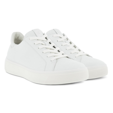 ECCO Sneaker Street Tray (Premium-Leder, atmungsaktiv) weiss Damen