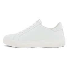 ECCO Sneaker Street Tray (Premium-Leder, atmungsaktiv) weiss Damen