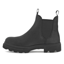 ECCO Stiefelette Grainer Chelsea Boot (Nubukleder, wasserdicht) schwarz/grau Damen