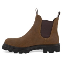 ECCO Stiefelette Grainer Chelsea Boot (Nubukleder, wasserdicht) dunkelbraun Damen