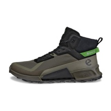 ECCO Wanderschuhe Biom 2.1 Mountain Mid GTX (Premium-Nubukleder, wasserdicht) dunkelgrün/schwarz Herren