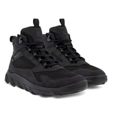 ECCO Wanderschuhe MX Mid GTX (Premiumleder, wasserdicht) schwarz Herren