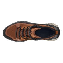 ECCO Wanderschuhe ULT-TRN Low (wasserdicht, Nubukleder) schwarz/orange Herren