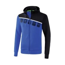 Erima Trainingsjacke 5-C 2019 blau/schwarz/weiss Herren