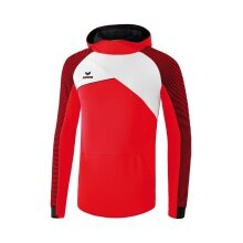 Erima Hoodie Premium One 2.0 rot/weiss/schwarz Herren