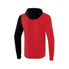 Erima Kapuzenpullover Hoodie 5C rot/schwarz Kinder