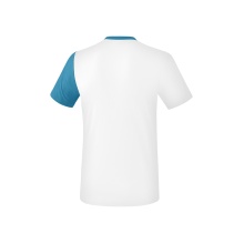 Erima Sport-Tshirt 5C (100% Polyester) weiss/hellblau Herren