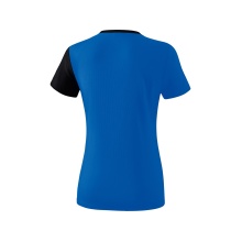 Erima Sport-Shirt 5C (100% Polyester) royalblau/schwarz Damen