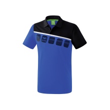 Erima Sport-Polo 5C blau/schwarz/weiss Kinder