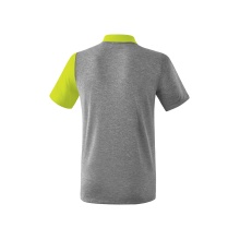 Erima Spprt-Polo 5C (100% Polyester) grau/grün/schwarz Herren