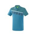 Erima Spprt-Polo 5C (100% Polyester) hellblau/türkis Herren