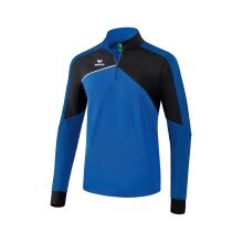 Erima Langarmschirt 1/2 Zip Premium One 2.0 blau/schwarz Jungen