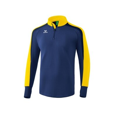 Erima Sport-Langarmschirt Half-Zip Liga 2.0 dunkelblau/gelb Herren