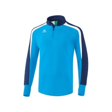 Erima Sport-Langarmschirt Half-Zip Liga 2.0 hellblau/weiss Herren