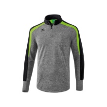 Erima Sport-Langarmschirt Half-Zip Liga 2.0 grau/grün Herren