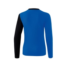 Erima Sport-Langarmshirt 5C (100% Polyester) royalblau/schwarz Damen