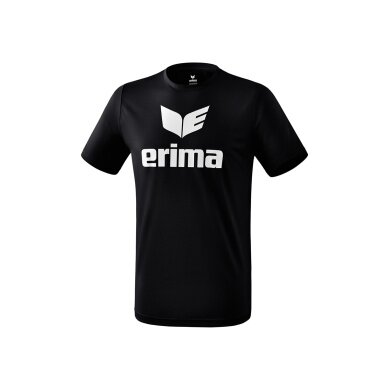 Erima Sport-Tshirt Promo (100% Polyester) schwarz/weiss Kinder