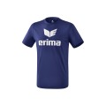 Erima Sport-Tshirt Promo (100% Polyester) dunkelblau/weiss Herren