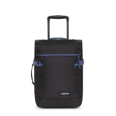 Eastpak Travel-Reisetasche Tranverz XXS (25 Liter) mit Rollen Kontrast Prep schwarz