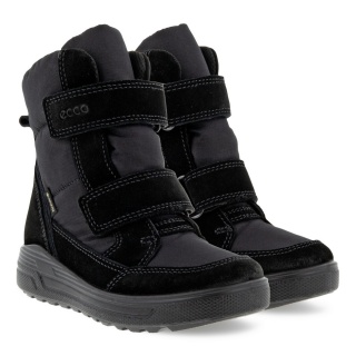 Ecco Winterstiefel Urban Snowboarder Mid GTX (Wildleder, wasserdicht) schwarz Kinder