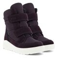 Ecco Winterstiefel Urban Snowboarder Mid-Cut GTX (wasserdicht, Wildleder, Textil) plum Kinder