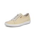 ECCO Sneaker Soft 7 (Nubukleder) cremefarben Damen