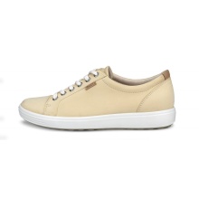 ECCO Sneaker Soft 7 (Nubukleder) cremefarben Damen