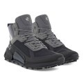 ECCO Wanderschuhe Biom 2.1 Mountain Mid GTX (Premium-Nubukleder, wasserdicht) schwarz/grau Damen