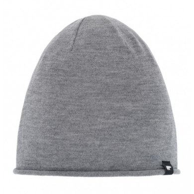 Eisbär Mütze (Beanie) Merinowolle Oversize Pulse grau Herren