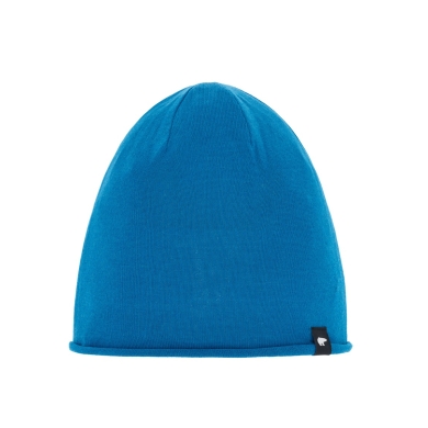 Eisbär Mütze (Beanie) Merinowolle Oversize Pulse blau Herren