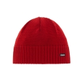 Eisbär Wintermütze (Beanie) Trop Strickmuster Merinowolle rot Herren