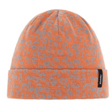 Eisbär Mütze (Beanie) Banto RL (Merinomix) orange/grau - 1 Stück