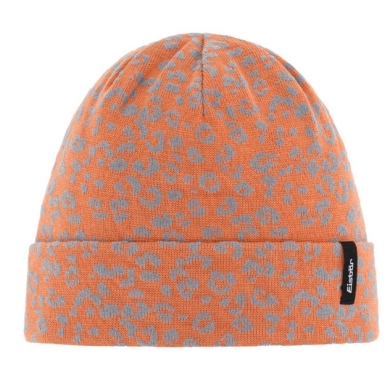 Eisbär Mütze (Beanie) Banto RL (Merinomix) orange/grau - 1 Stück