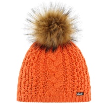 Eisbär Strickmütze (Pompon) Afra Lux - orange