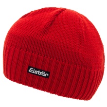 Eisbär Wintermütze (Beanie) Trop Strickmuster Merinowolle rot Herren