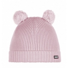 Eisbär Wintermütze (Pompon) Ponti - mit Wollpompon als Ohren - pink - Kinder