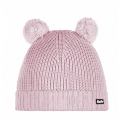 Eisbär Wintermütze (Pompon) Ponti - mit Wollpompon als Ohren - pink - Kinder