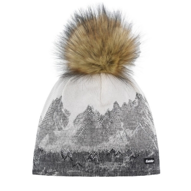 Eisbär Wintermütze (Bommel) Draw Lux Crystal schwarz/weiss Damen