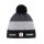 Eisbär Wintermütze (Bommel) Star Pompon SP grau/schwarz Herren