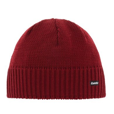 Eisbär Wintermütze (Beanie) Trop XL mit warmen Innenfleece burgund Herren