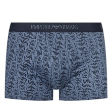 Emporio Armani Unterwäsche Boxershorts Trunk Cotton dunkelblau gemustert Herren - 3 Stück