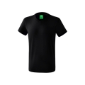 Erima Sport-Tshirt Basic Style (100% Baumwolle, V-Ausschnitt) schwarz Herren