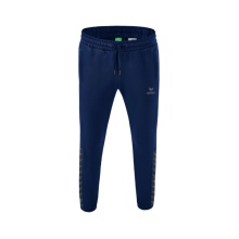 Erima Jogginghose Essential Team Sweathose (weicher Baumwollmix, Reißverschlusstaschen) navyblau/grau Herren