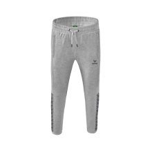 Erima Jogginghose Essential Team Sweathose (weicher Baumwollmix, Reißverschlusstaschen) hellgrau Herren