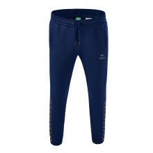 Erima Jogginghose Essential Team Sweathose (weicher Baumwollmix, Reißverschlusstaschen) navyblau/grau Jungen