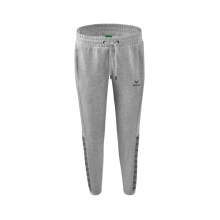 Erima Jogginghose Essential Team Sweathose (weicher Baumwollmix, Reißverschlusstaschen) hellgrau/grau Damen