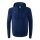 Erima Kapuzenpullover Essential Team Kapuzensweat (weiche Baumwolle, Rippbündchen) navyblau/grau Jungen