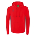 Erima Kapuzenpullover Essential Team Kapuzensweat (weiche Baumwolle, Rippbündchen) rot/grau Jungen